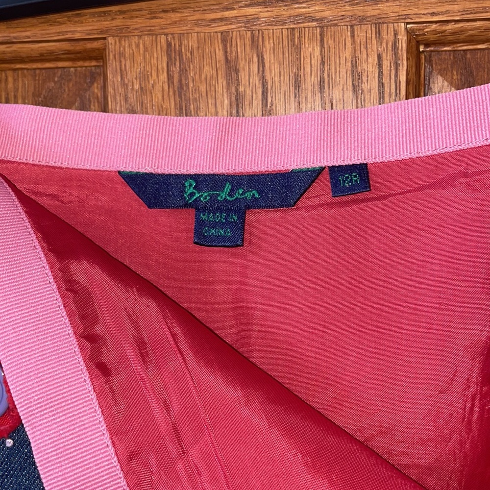 Classic BODEN skirt 8 denim with FABULOUS appliqué accents EXCELLENT condition - Picture 9 of 15